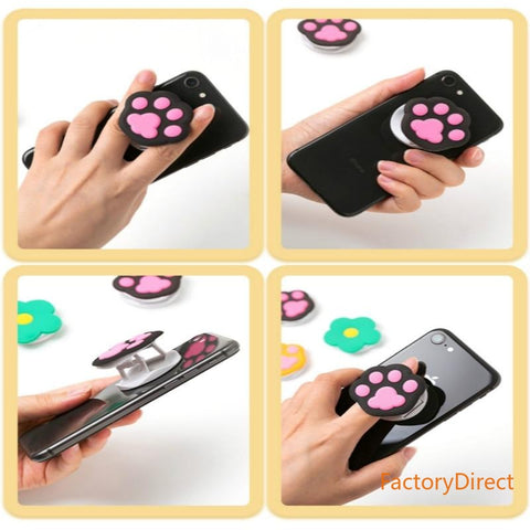 Image of Universal Mobile Phone Cute 3D Animal fold Stand for all smart phones cat claw qx bear lucky cat mld avocado dinosaur akitadog doiphin milk tea