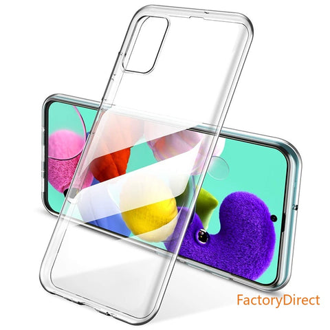 Image of Samsung Galaxy A01 Core A11 A21 A21S A31 A41 Ultra thin Phone Back Funda for A51 A71 A81 A91 5G 360 Full Cover Case Soft TPU Bags