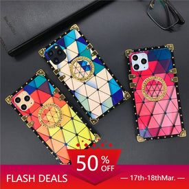 Colorful Laser Prismatic lattice Phone Case for iPhone models