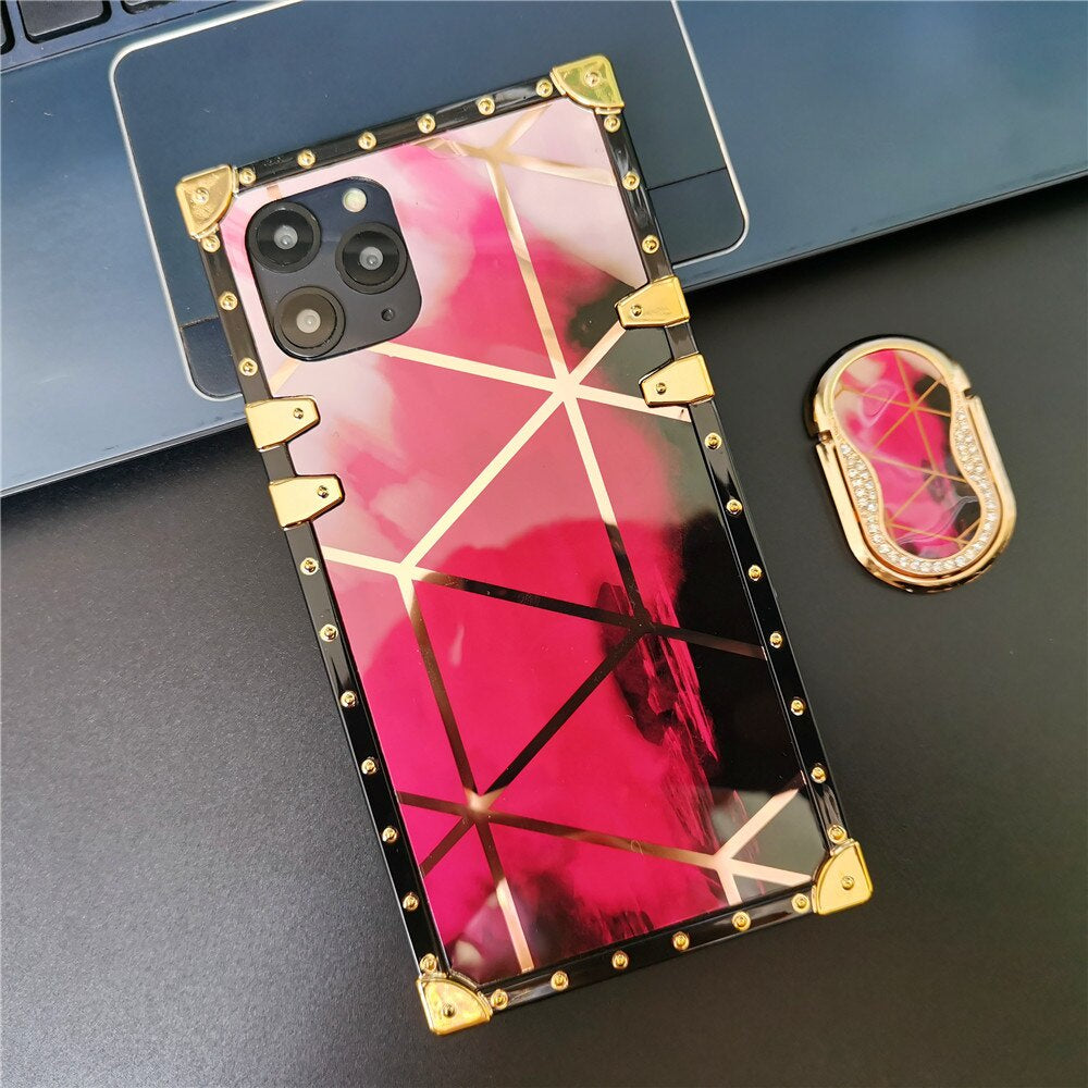 Luxury Gradient Watercolor Geometric Pattern Case for iphones