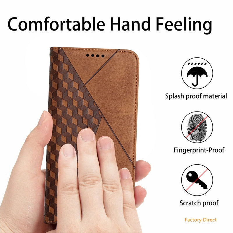 Stylish Leather flip cover with stand holder and card slot wallet back cover For iphone models
