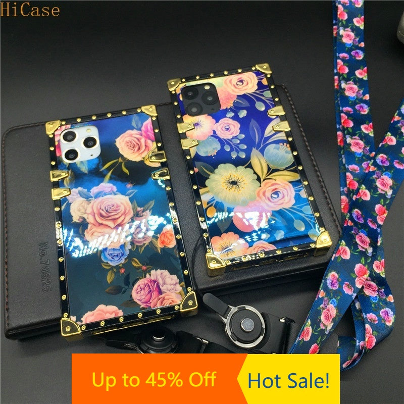 Case For iPhone XS Max Fashion Brand Vintage Rose Flower X XR 7 Plus 8 –  Factory Direct Wholesale Phone Accessories