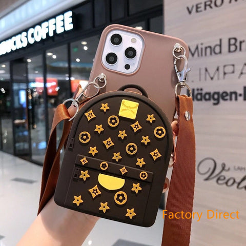 Image of Samsung S21 ultra S21 pro case S30 Galaxy S20 S10 S9 S8 PLUS hand bag case with card wallet change purchase key card bag with cross body strap back cover for kids outdoors