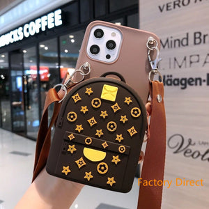 Samsung S21 ultra S21 pro case S30 Galaxy S20 S10 S9 S8 PLUS hand bag case with card wallet change purchase key card bag with cross body strap back cover for kids outdoors