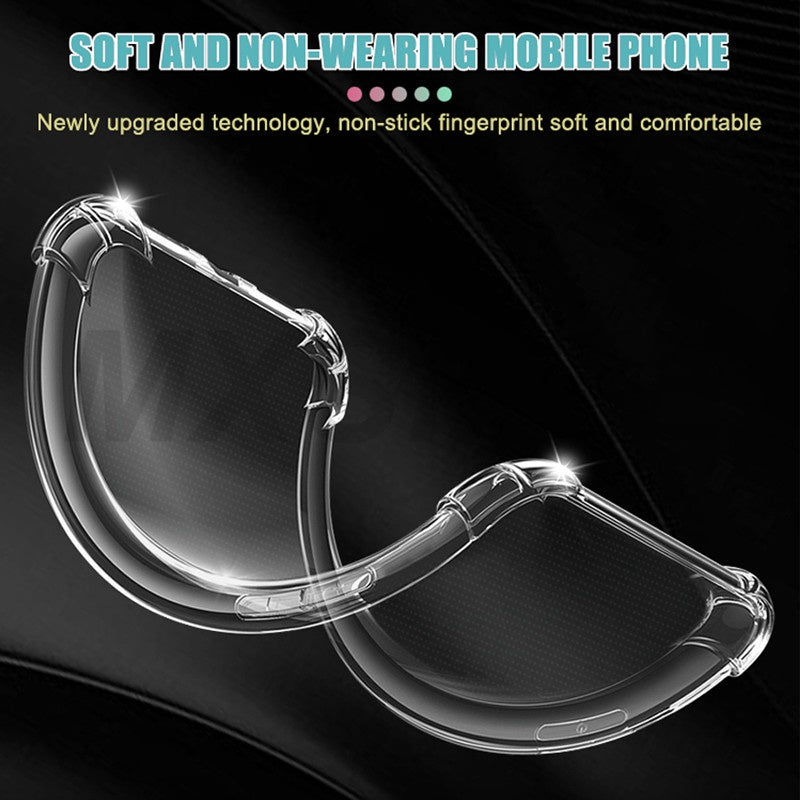 Samsung Galaxy J8 J7 J6 J5 Prime J6 2018 J7 PLUS Jsery Shockproof Clear Transparent Silicone Phone Case For Samsung M10 20 30 31 51 C5 7 8 9pro 5G Protection Back Case