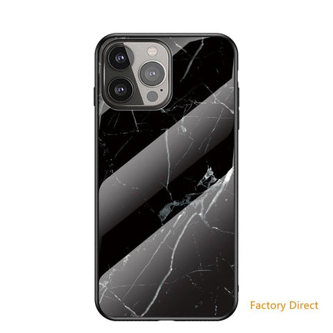 Image of Marble design glass back cover case for Samsung A2 Sery