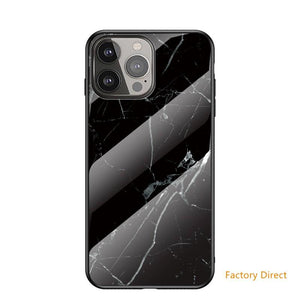Marble design glass back cover case for Samsung A2 Sery