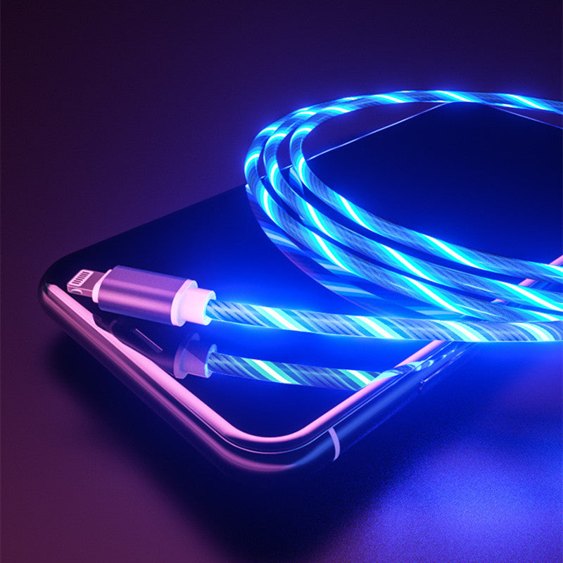 Flow LED light durable fast charging cable