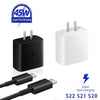 45W Fast charger For Samsung mobile phones for S20U 21U 22U and Plus