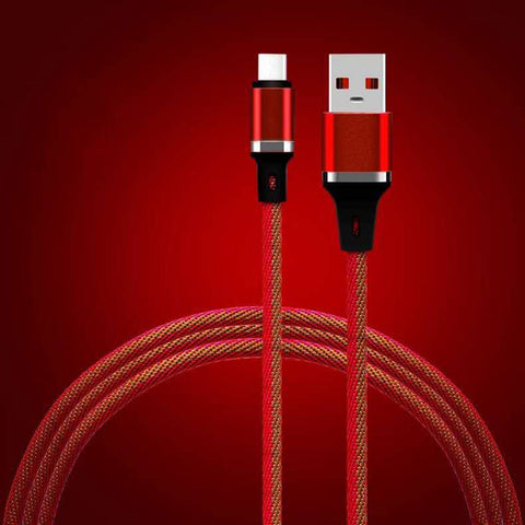 Image of 3Foot two colors 2A Fast charging Cable Charger for iPhone IOS Android V8 Type C