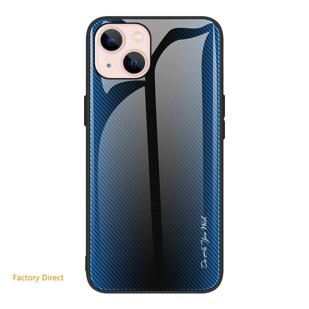 Gradient glass mobile phone case cover for iphone models