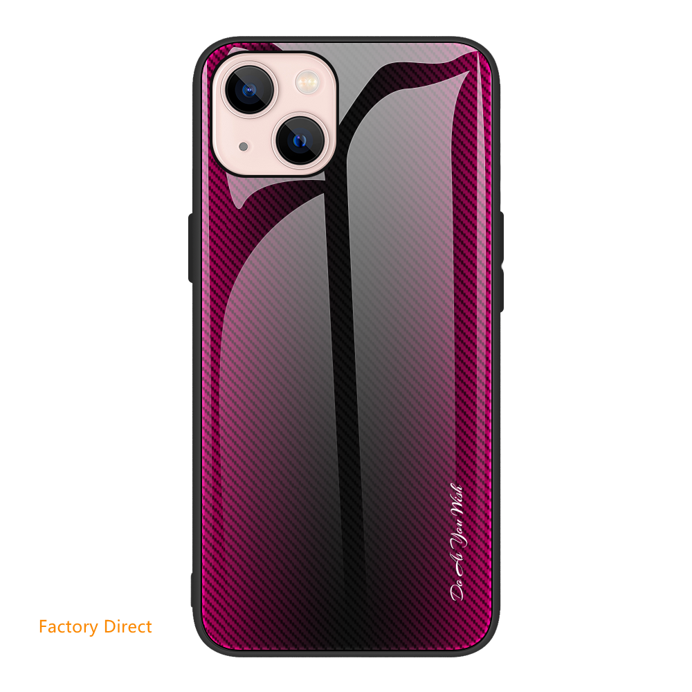 Gradient glass mobile phone case cover for iphone models