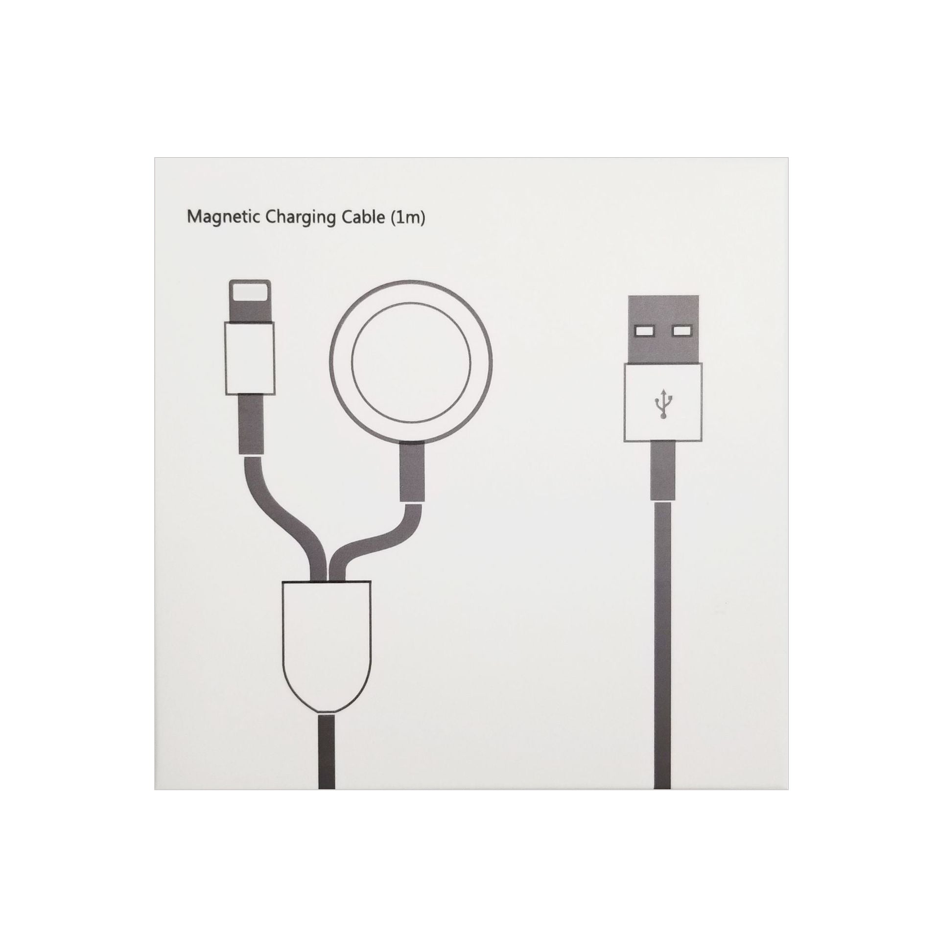 New design iWatch Wireless Charger and apple iphone charging cable with packing