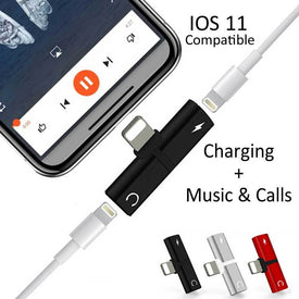 T-shape Dual Audio Music Lightning pin metal Connector for iPhone lightening Plus