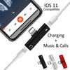T-shape Dual Audio Music Lightning pin metal Connector for iPhone lightening Plus