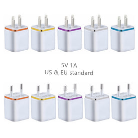 5V 1A wall charger adapter for iPhone with Intelligent circuit over charge protection