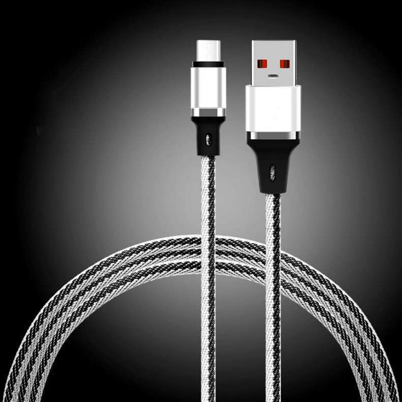 3Foot two colors 2A Fast charging Cable Charger for iPhone IOS Android V8 Type C