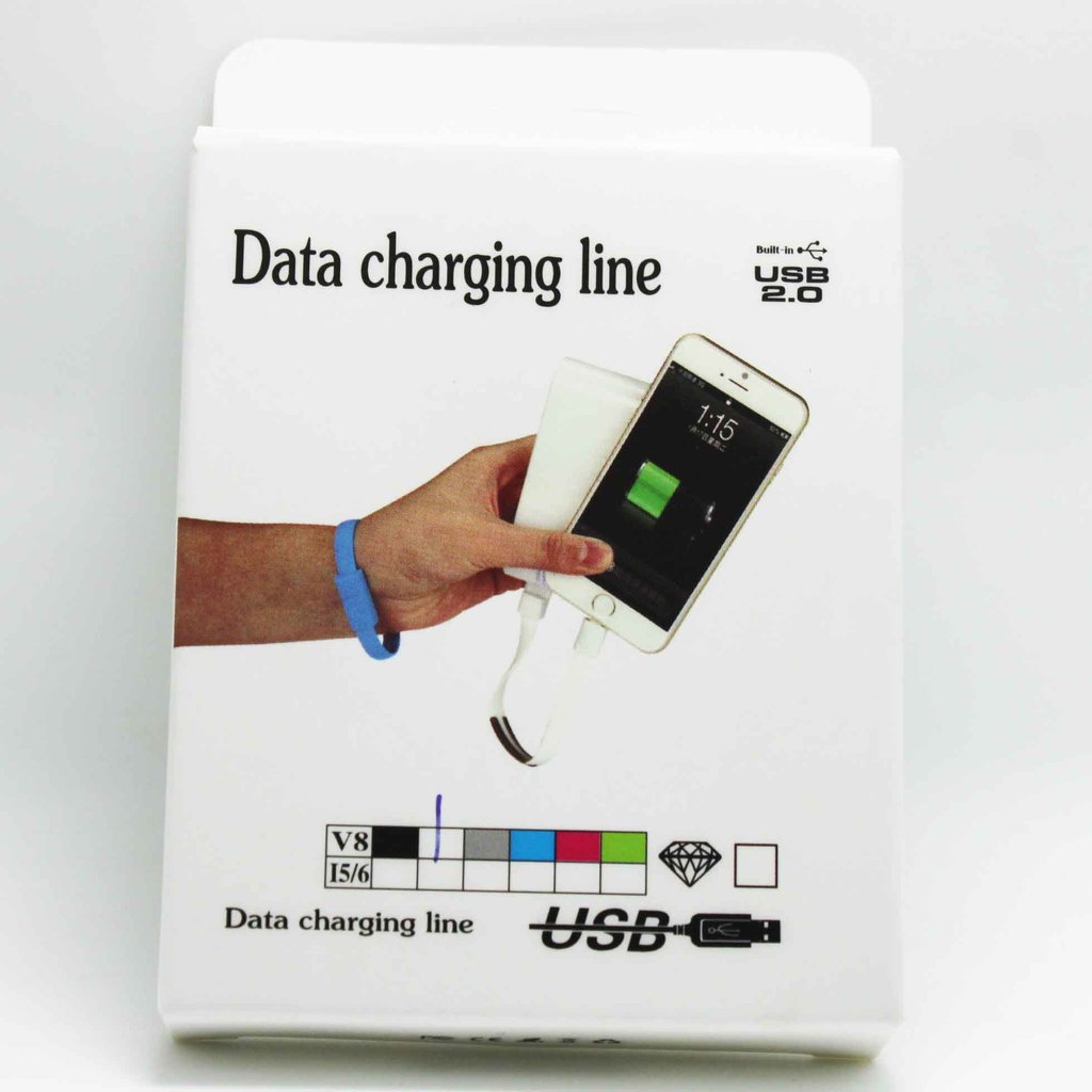 Upgraded short usb cable Bracelet wristband for iPhone Android  typec