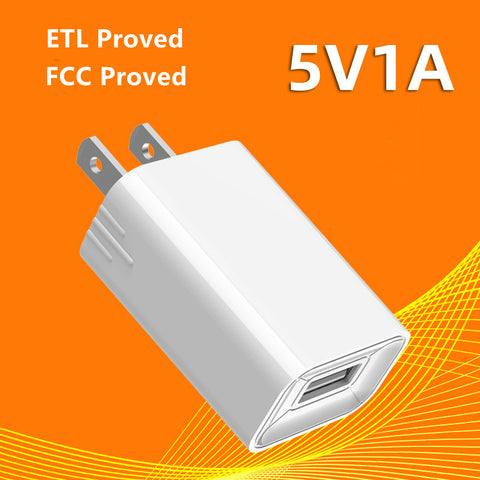 Image of 5V 1A ETL Certificated Universal USB Travel wall charger for Mobile phones