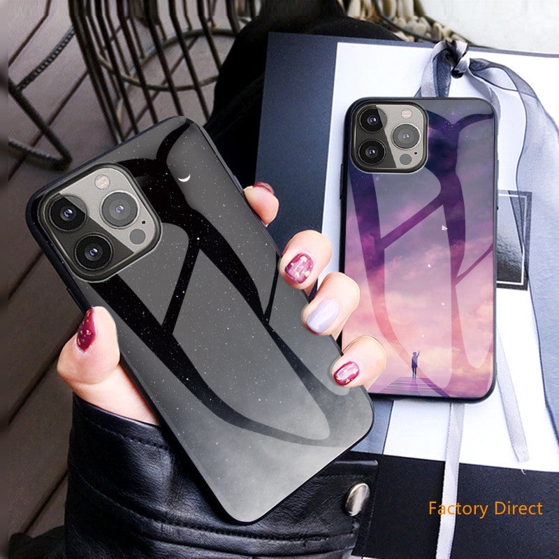 Tempered Glass Case For iPhone 13 iPhone 12 12mini 12pro 12promax