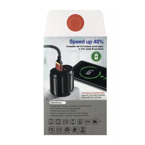 Image of 12W Dual Ports USB Fast Wall Charger