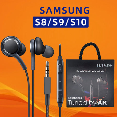 Image of S8 S9 S10 earbuds with Volume control & Mic for Samsung for all phones